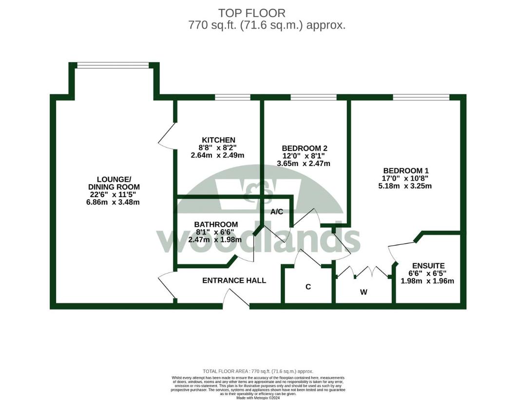 2 bedroom flat for sale - floorplan