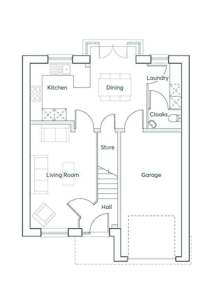 4 bedroom detached house for sale - floorplan