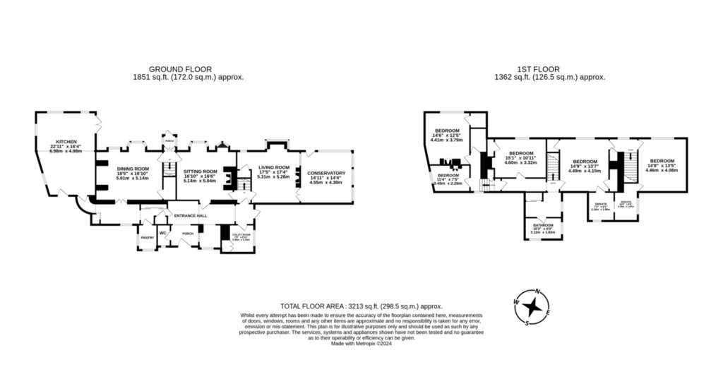 5 bedroom detached house for sale - floorplan