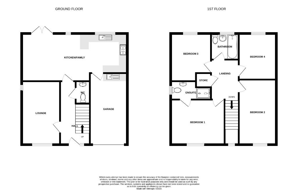 4 bedroom detached house for sale - floorplan