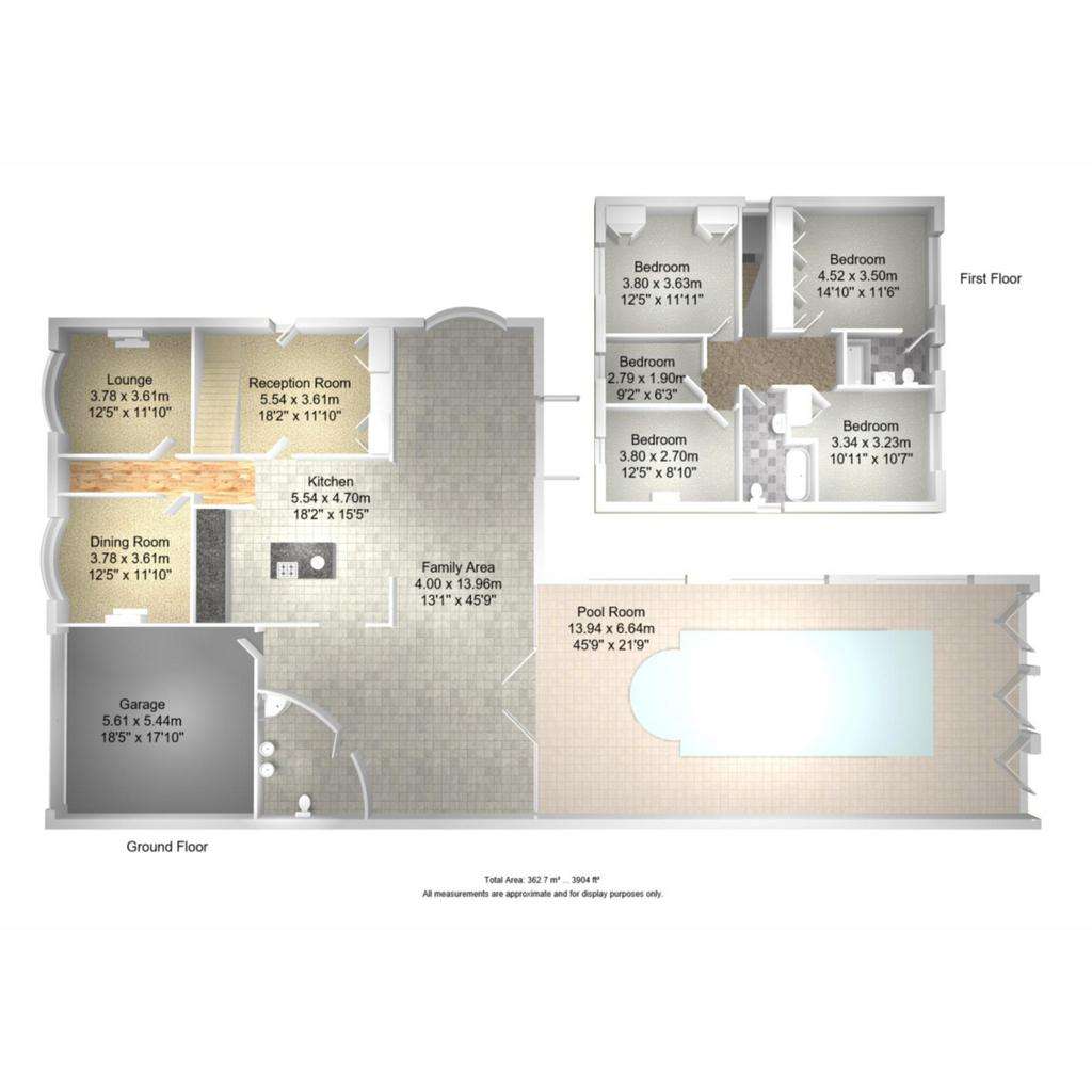 5 bedroom detached house for sale - floorplan