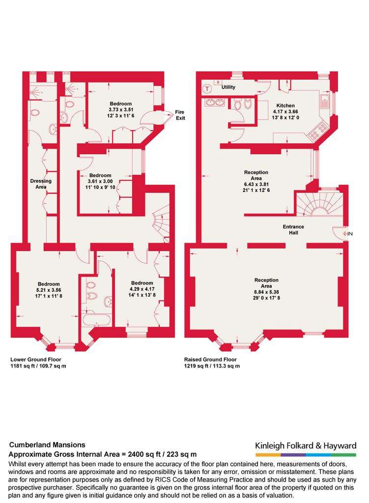 4 bedroom flat for sale - floorplan