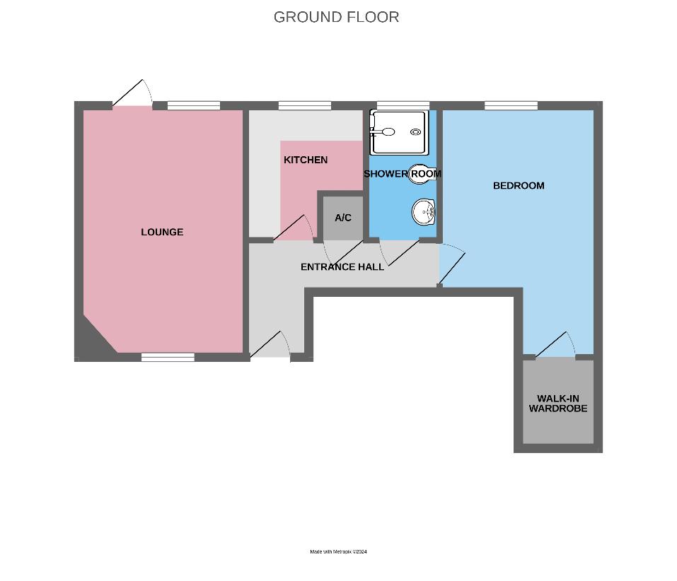 1 bedroom flat for sale - floorplan