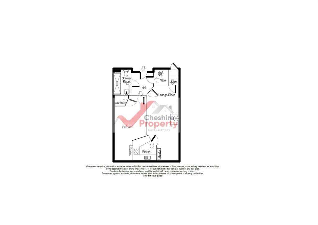 1 bedroom flat for sale - floorplan