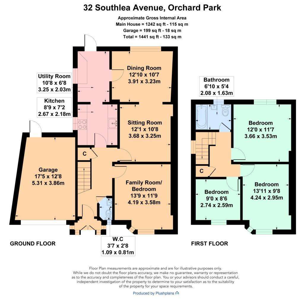 4 bedroom semi-detached villa for sale - floorplan