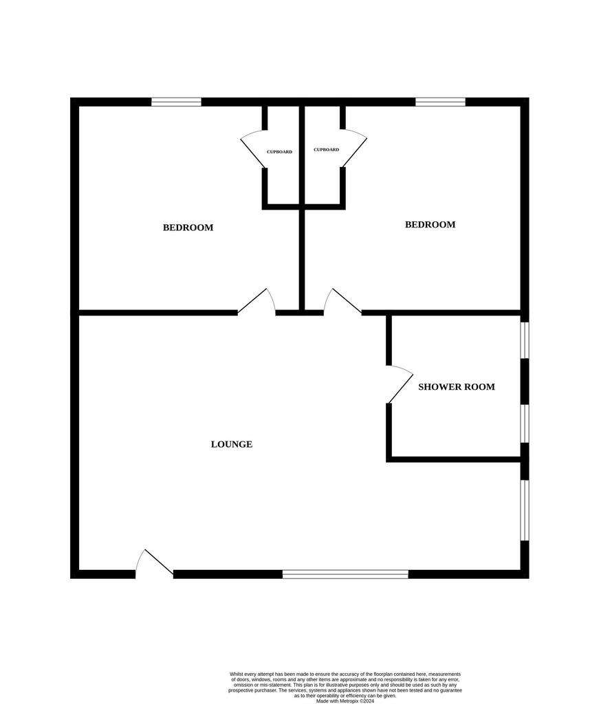 2 bedroom park home for sale - floorplan