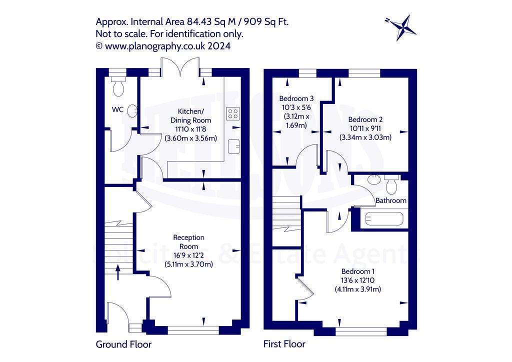 3 bedroom villa for sale - floorplan