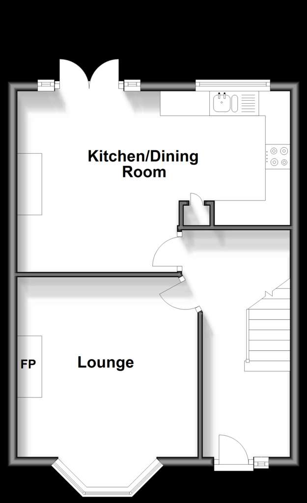 3 bedroom terraced house for sale - floorplan