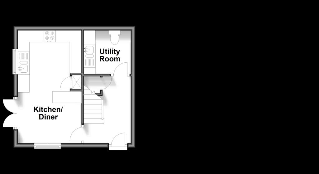 2 bedroom coash house for sale - floorplan
