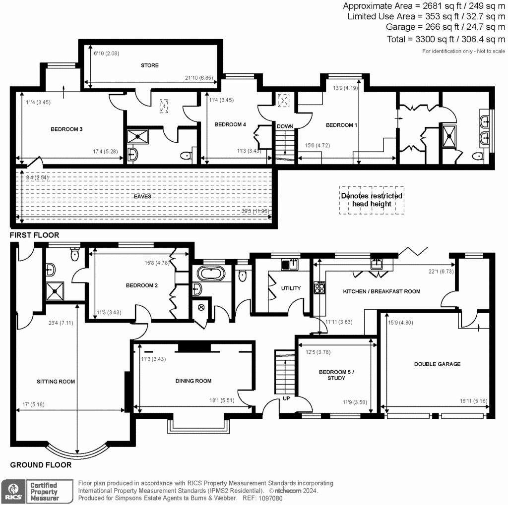 5 bedroom detached house for sale - floorplan