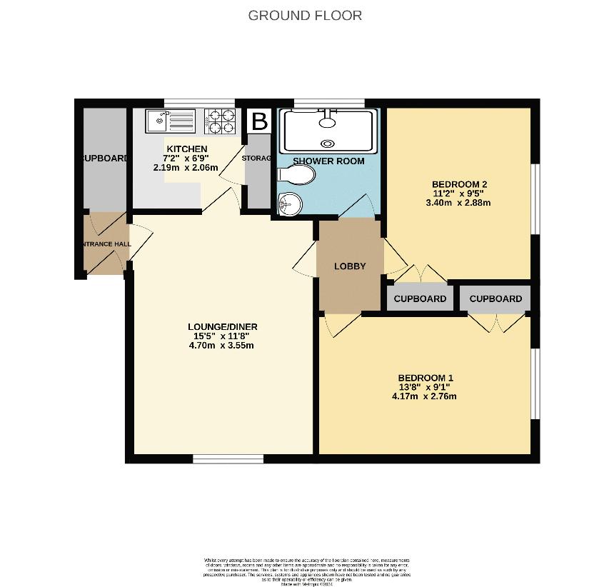 2 bedroom flat for sale - floorplan