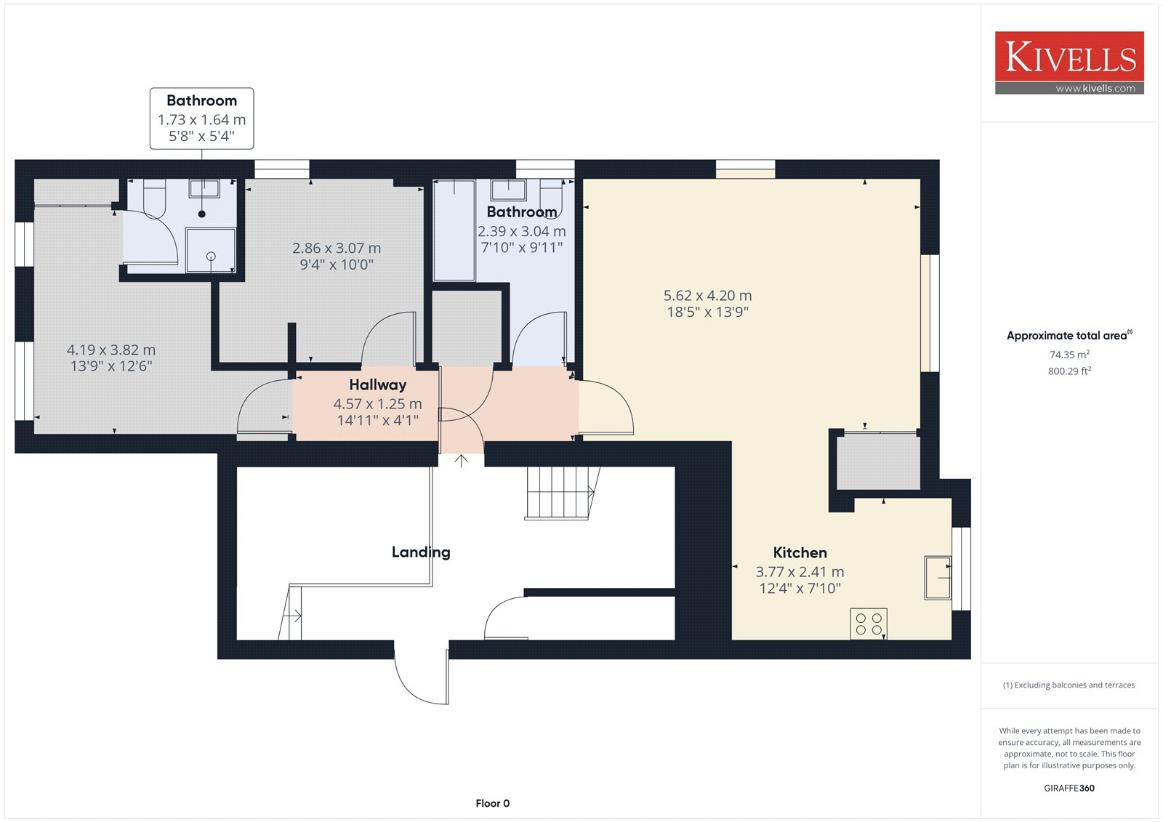 2 bedroom flat for sale - floorplan