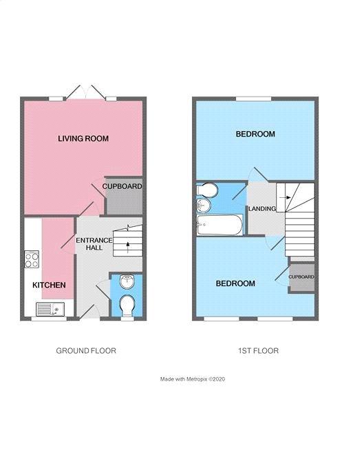 2 bedroom property for sale - floorplan