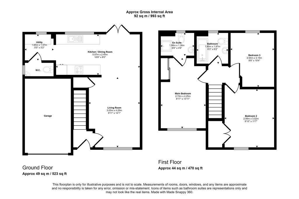 3 bedroom detached house for sale - floorplan