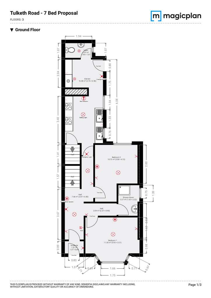 7 bedroom house share for sale - floorplan