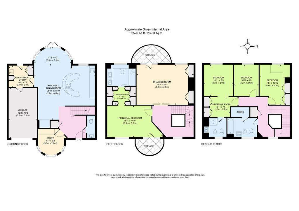 4 bedroom terraced house for sale - floorplan