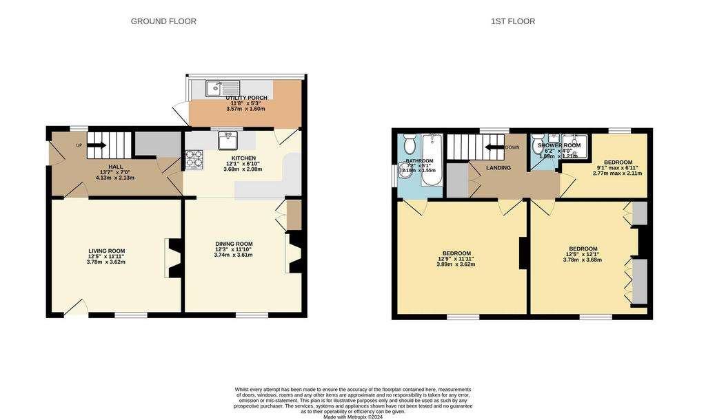 3 bedroom end of terrace house for sale - floorplan