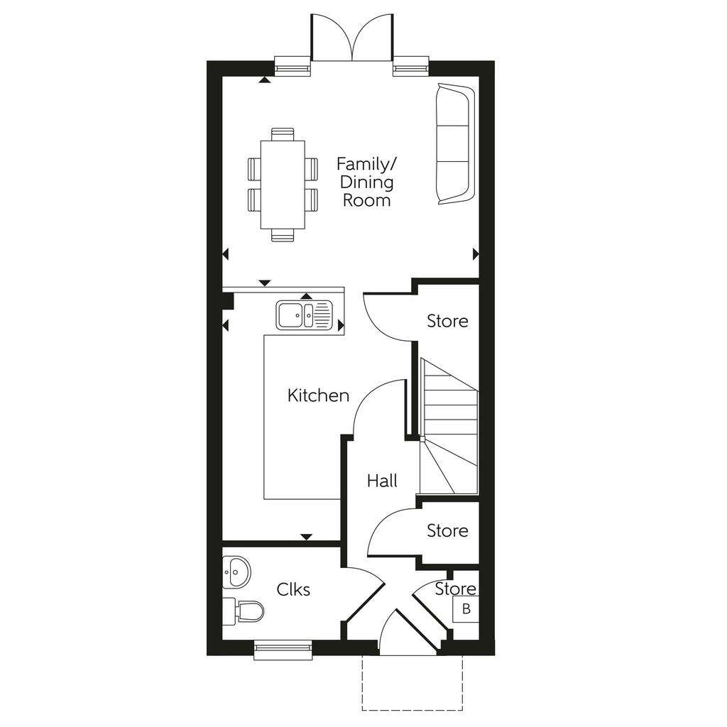 3 bedroom town house for sale - floorplan