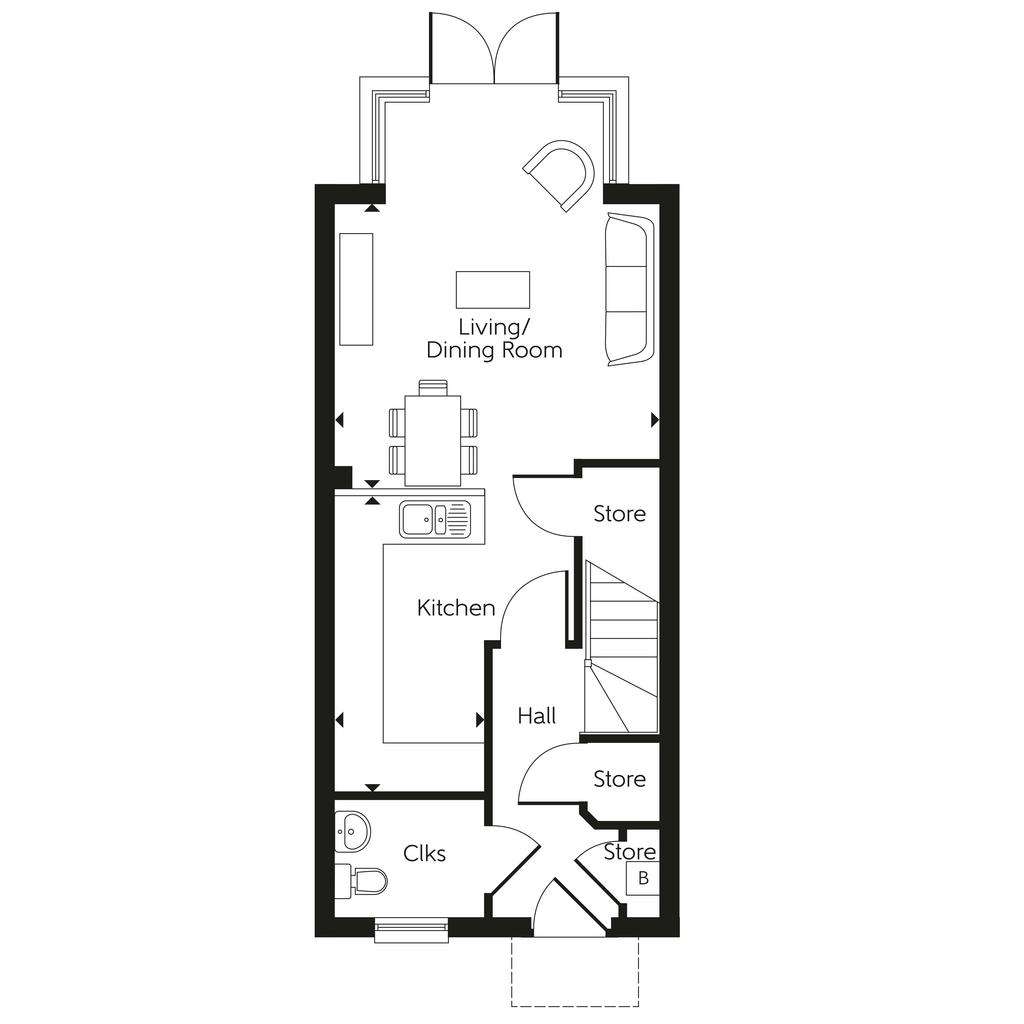 3 bedroom town house for sale - floorplan