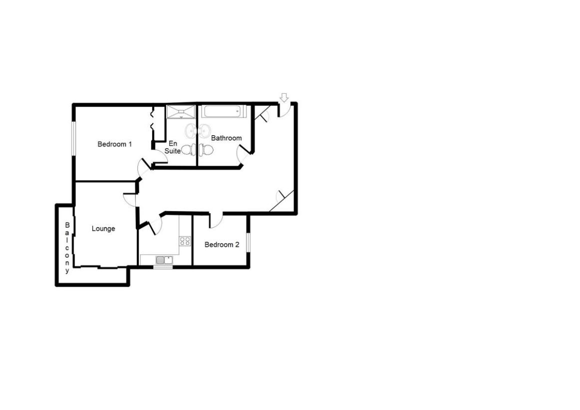 2 bedroom flat for sale - floorplan