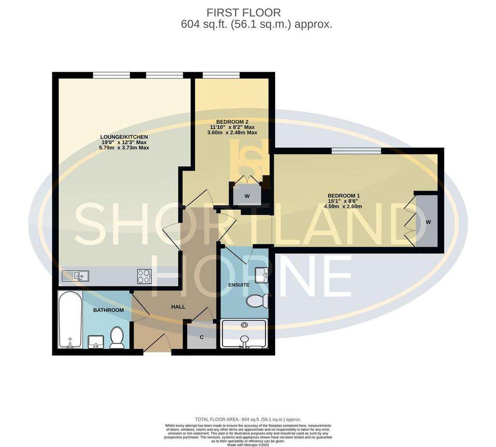 2 bedroom flat for sale - floorplan