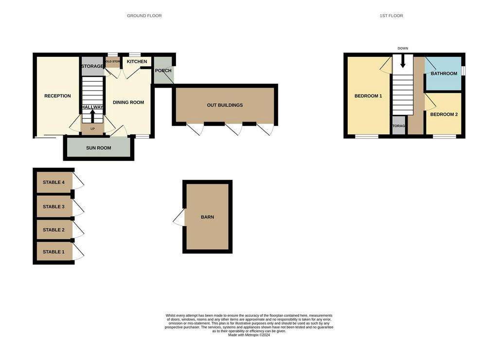 2 bedroom farm house for sale - floorplan