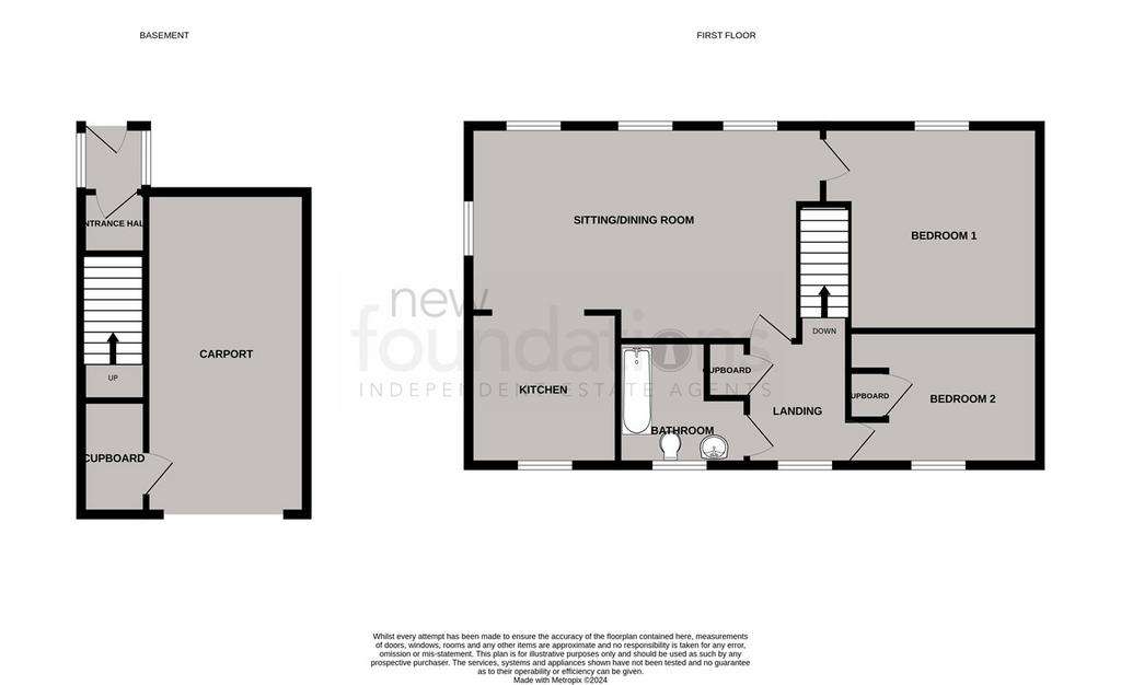 2 bedroom coash house for sale - floorplan