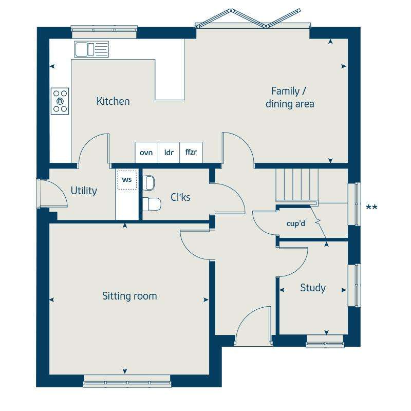 4 bedroom detached house for sale - floorplan