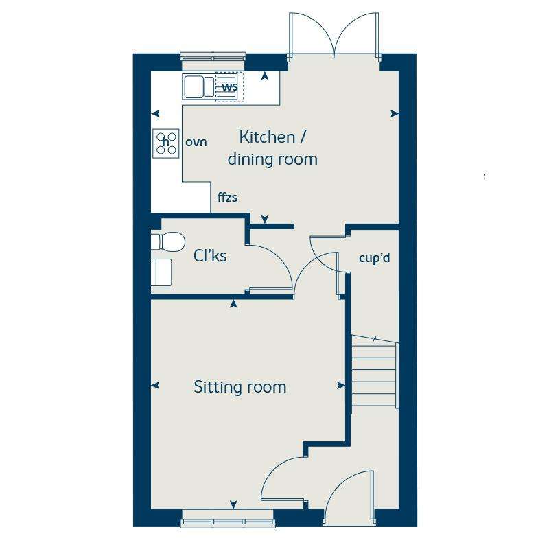 3 bedroom end of terrace house for sale - floorplan