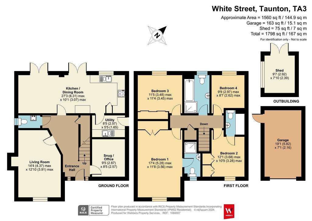 4 bedroom detached house for sale - floorplan