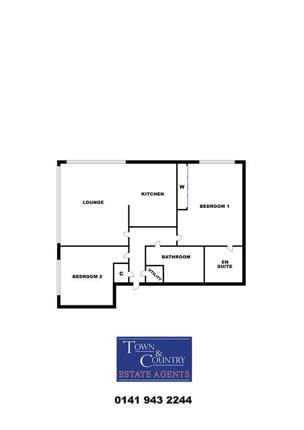 2 bedroom flat for sale - floorplan