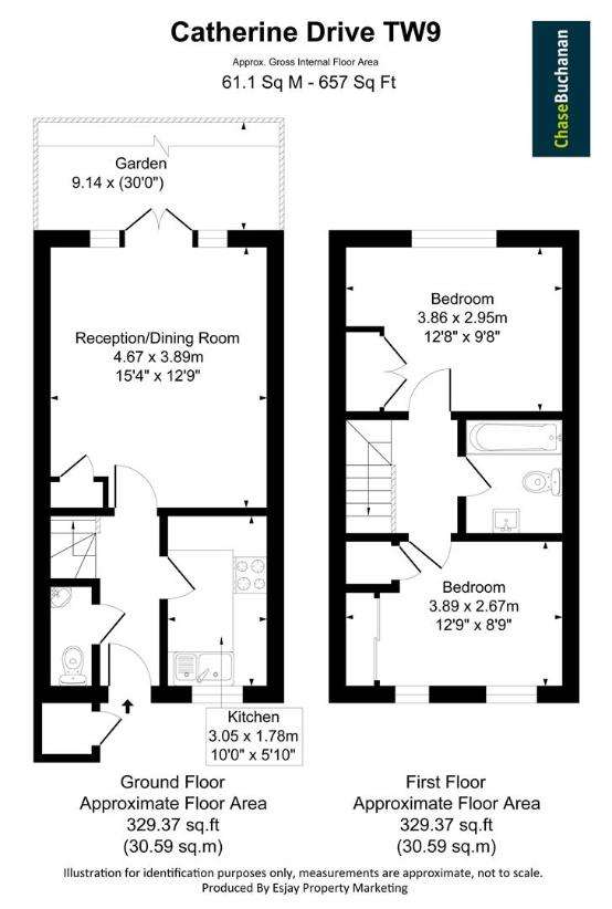 2 bedroom property for sale - floorplan