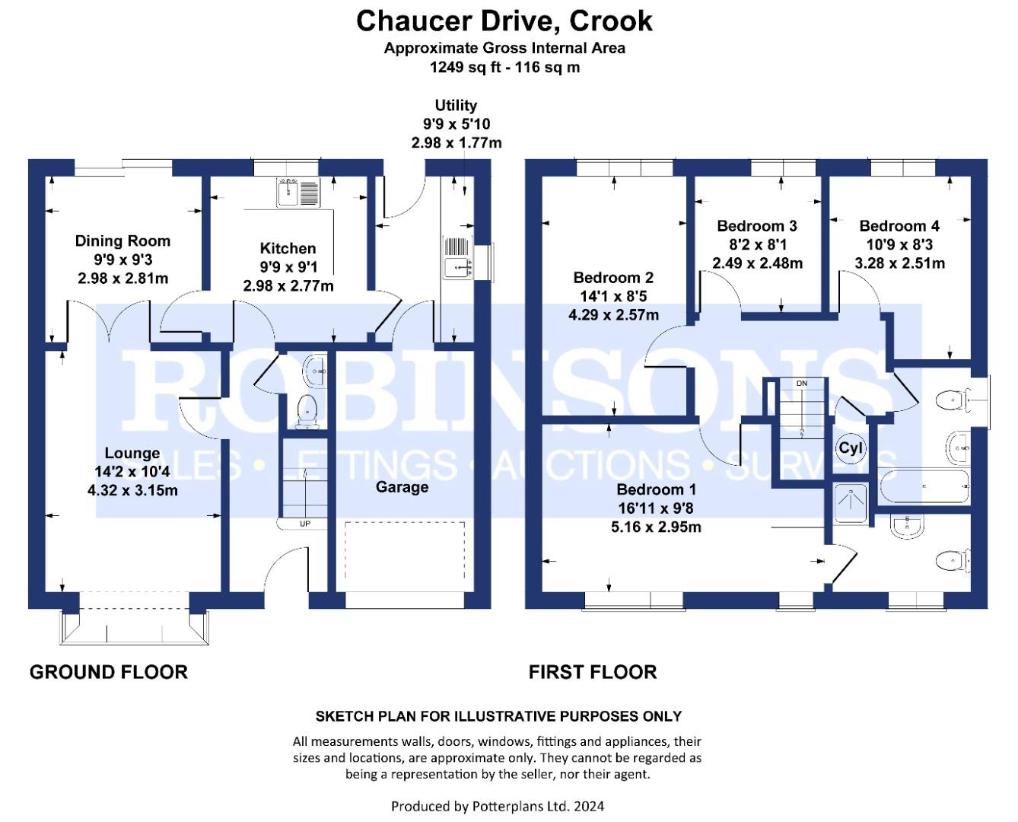 4 bedroom detached house for sale - floorplan