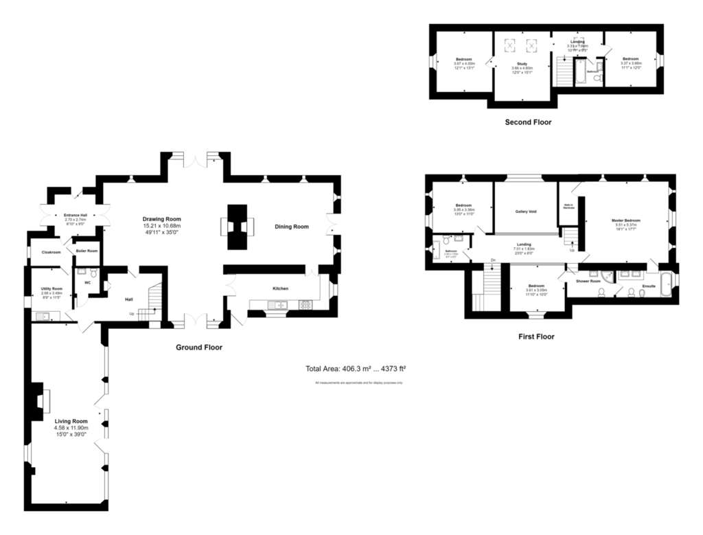 8 bedroom barn conversion to rent - floorplan
