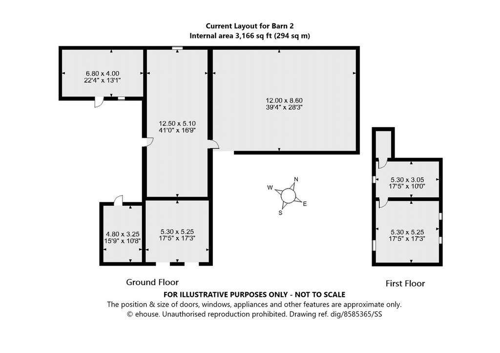 Studio flat for sale - floorplan