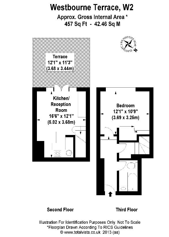 1 bedroom flat for sale - floorplan