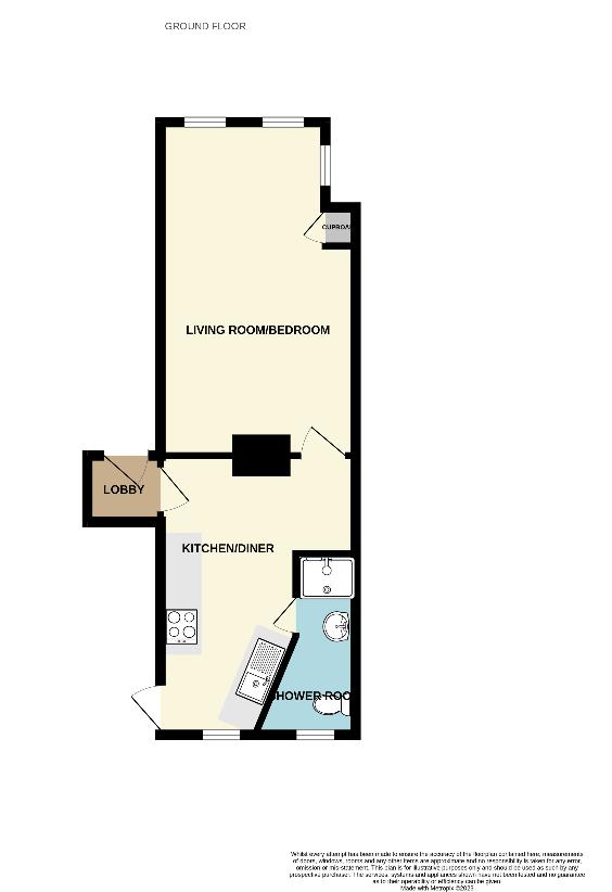 1 bedroom flat for sale - floorplan