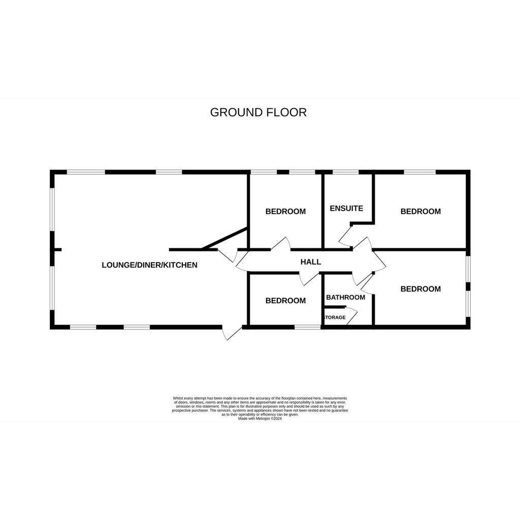 4 bedroom park home for sale - floorplan