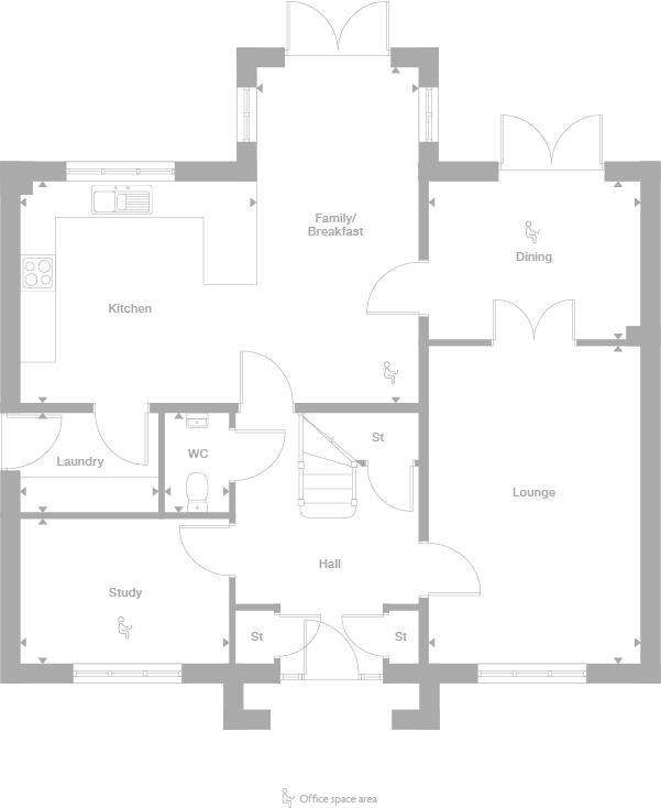 5 bedroom detached house for sale - floorplan