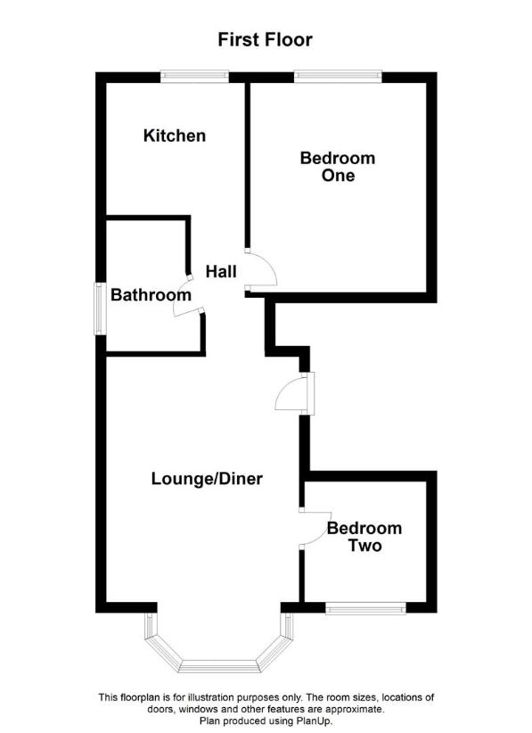 2 bedroom flat for sale - floorplan