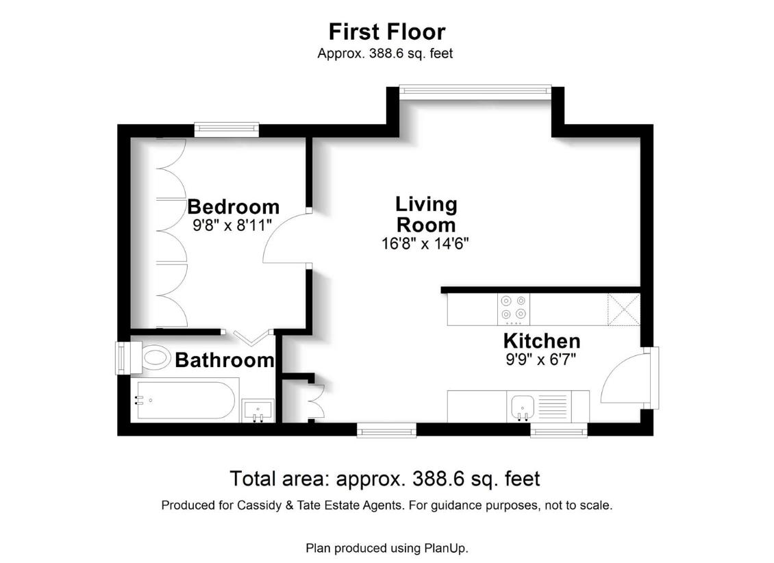 1 bedroom flat for sale - floorplan