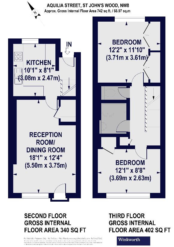 2 bedroom flat for sale - floorplan