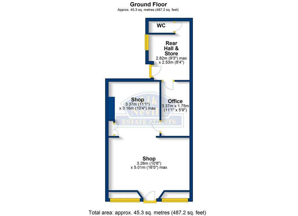 2 bedroom mixed use for sale - floorplan