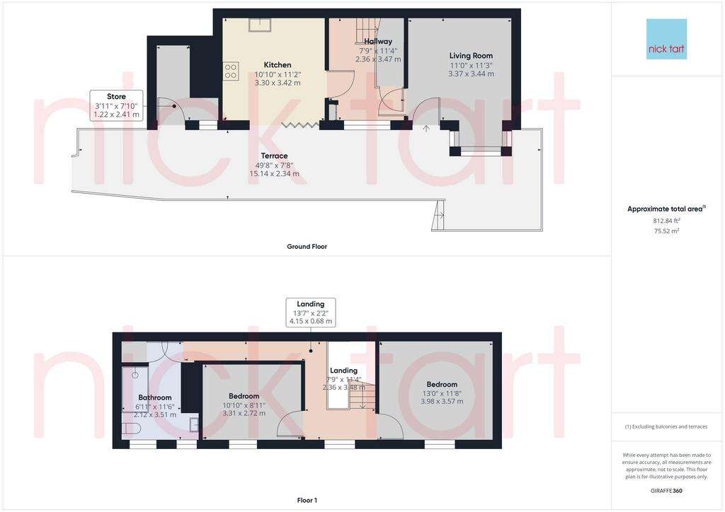 2 bedroom cottage for sale - floorplan