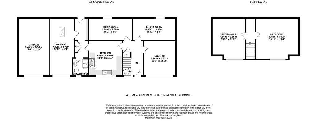 3 bedroom detached villa for sale - floorplan