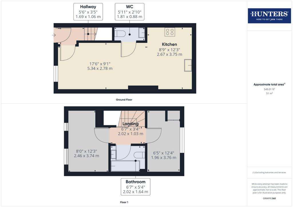 2 bedroom house to rent - floorplan