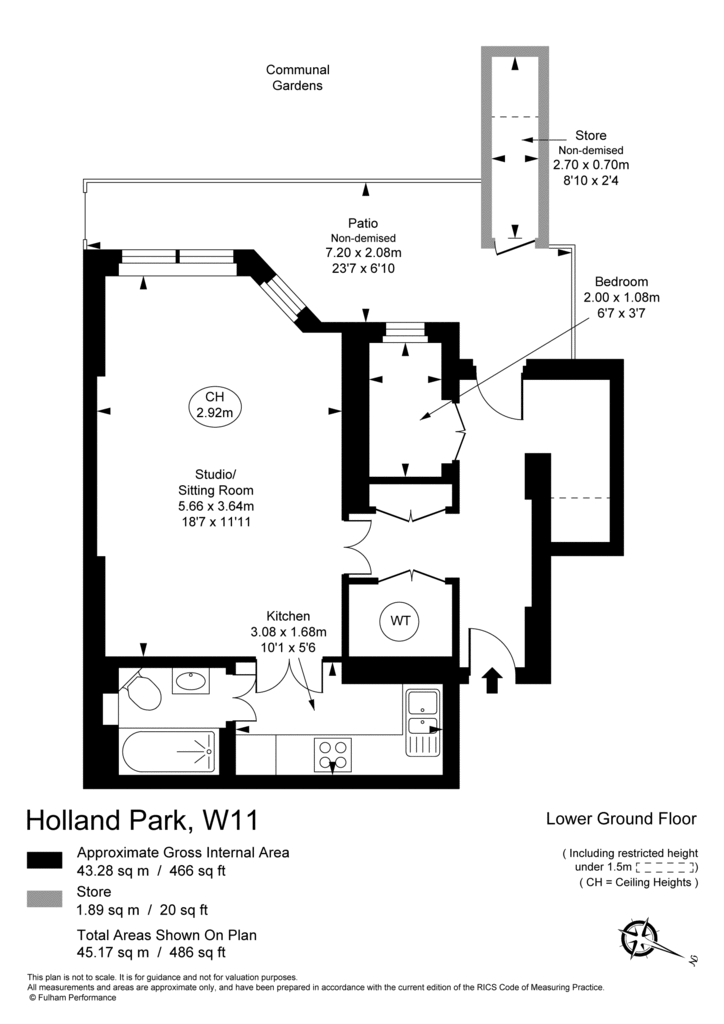 1 bedroom flat for sale - floorplan