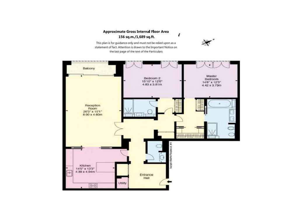 2 bedroom flat for sale - floorplan