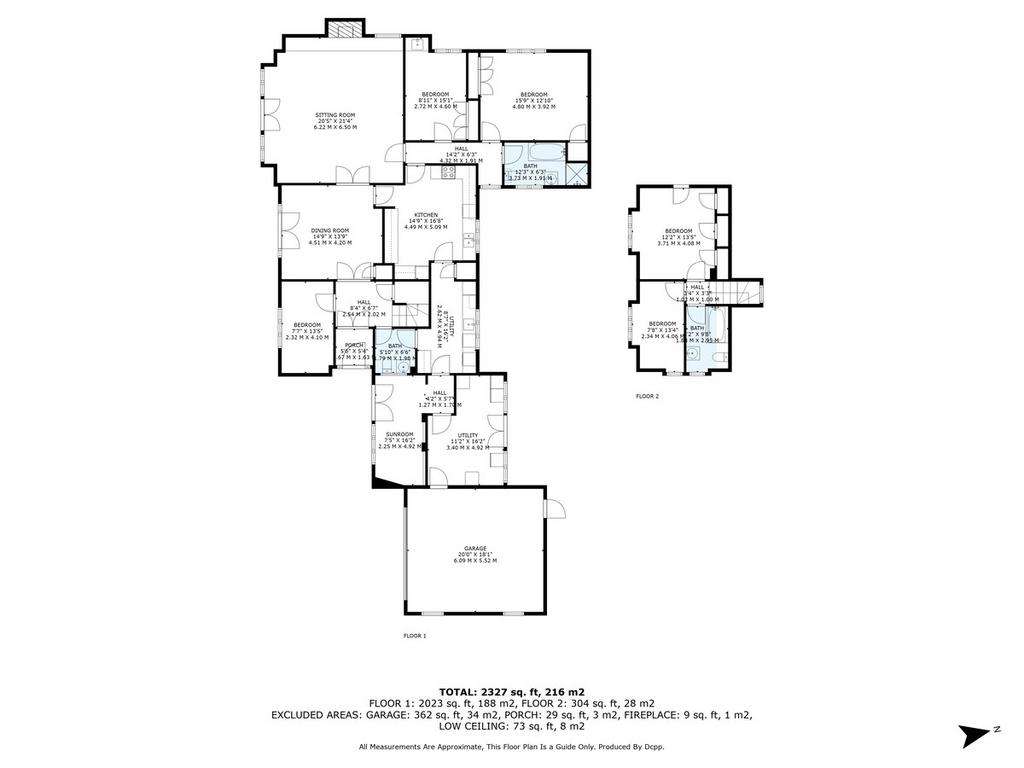 5 bedroom chalet for sale - floorplan