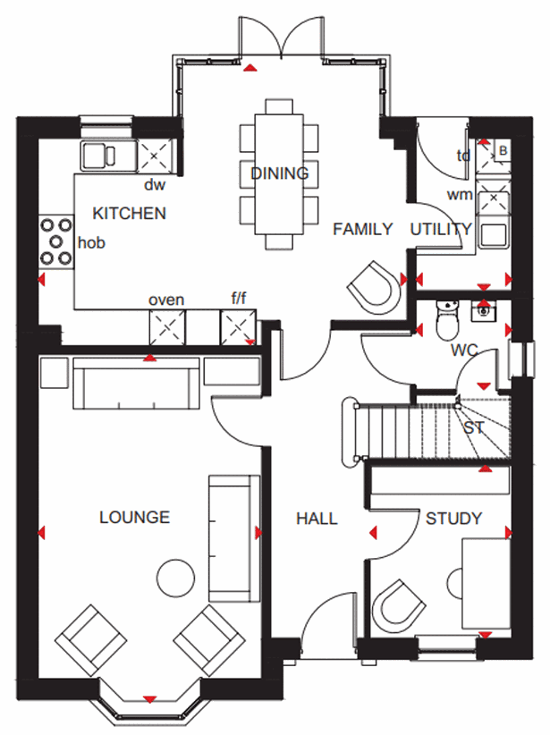 4 bedroom detached house for sale - floorplan